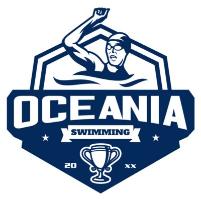 Oceania Swimming logo template Thumbnail