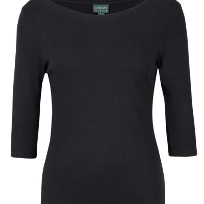 C of C Ladies 3/4 Sleeve Boat Neck Tee Thumbnail